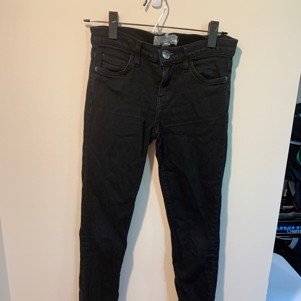 Current Elliott black stiletto jeans